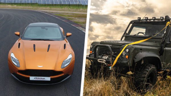 Shop the Exclusive James Bond Land Rover Defender and Aston Martin DB11 Driving Experience for One Participant - Image 2