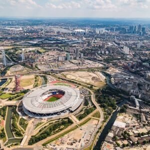 Shop the Exclusive 20-Minute Helicopter Tour Experience Over a Football Stadium for Two