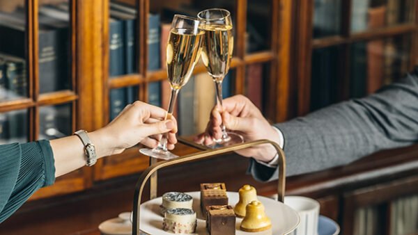Shop the Bottomless Sparkling Wine Afternoon Tea Experience at the London Marriott Hotel County Hall for Two