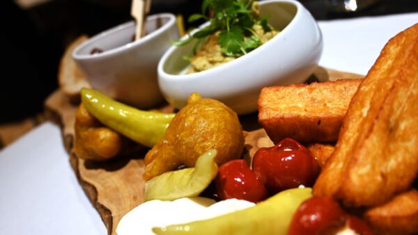 Shop the Exquisite Dining Experience: Gourmet Sharing Board or Small Plates with a Bottle of Prosecco for Two at The Lowry Hotel