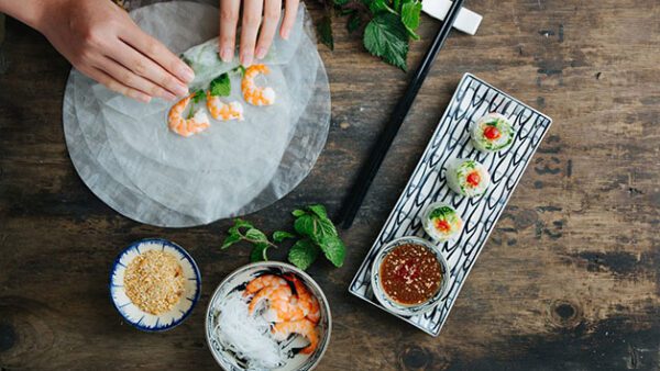 Shop the Exquisite Vietnamese Four-Course Dining Experience with Wine for Two at Pho & Bun - Image 2