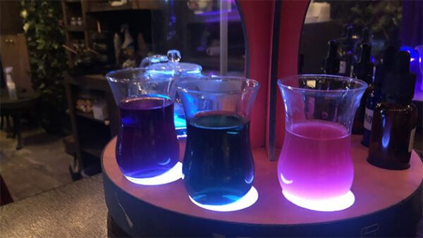 Shop the Enchanted Afternoon Tea Experience for Two Adults and Two Children at the Wands and Wizard Exploratorium
