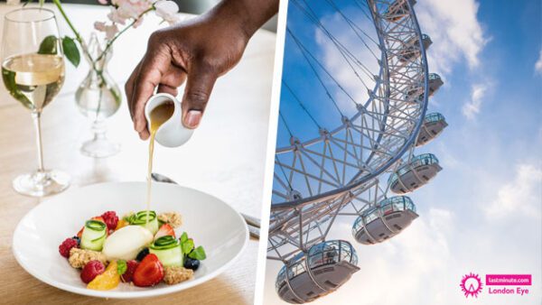Shop Exclusive Package: London Eye Experience Plus Three-Course Dinner at Swan at The Globe for Two - Image 2