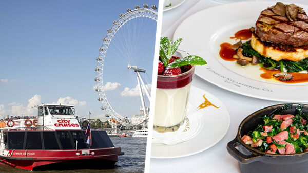 Shop the Exclusive River Thames Cruise Experience with a Gourmet Three-Course Meal at Marco Pierre White's London Steakhouse Co. for Two - Image 2