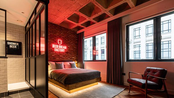 Shop Our Exclusive Package: Luxurious Two-Night Stay with Complimentary Breakfast and Premium Beer-Filled Fridge at DogHouse Manchester Hotel for Couples - Image 2