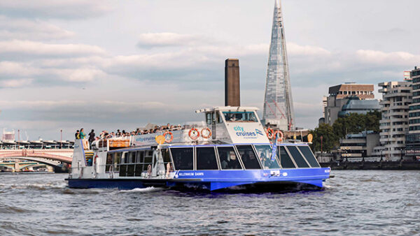 Shop the Exclusive Shard View Experience with Gourmet Two-Course Lunch Cruise on the Thames for Two