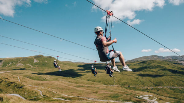 Shop the "Fly the Phoenix" Experience: The World's Premier High-Speed Seated Zip Line Adventure at Zip World for Duos