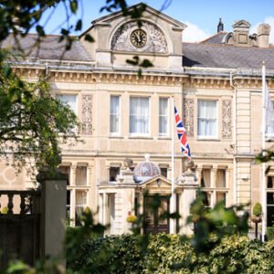Shop the Exclusive One-Night Luxury Getaway for Two: Premier Feature Room Experience at Down Hall Hotel