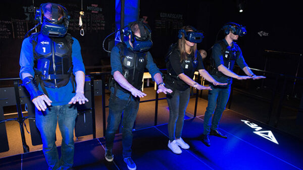 Shop: Exclusive 4D Virtual Reality Free Roaming Adventure Experience for Two at TeamSport Indoor Karting