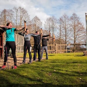 Shop the Ultimate 90-Minute Adventure Package for Two: Choose Between Archery, Axe Throwing, or Ziplining