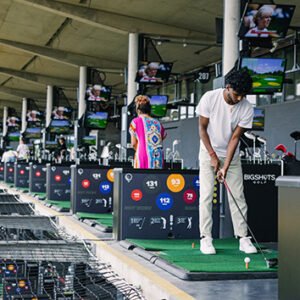 Shop the Ultimate Interactive Golf Driving Range Experience for Six at Big Shots